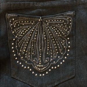 Express Embellished jean 6 Mia bootcut